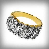 Diamond Accent  Wave Ring 202//202